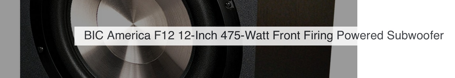 Reddit Comments On BIC America F12 12 Inch 475 Watt Front Firing P Reddazon
